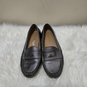 Coach Metallic Loafers Size 6.5 B